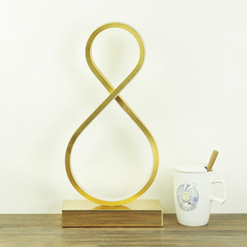 Simplicité Style Courbe en forme de table LED Éclairage
