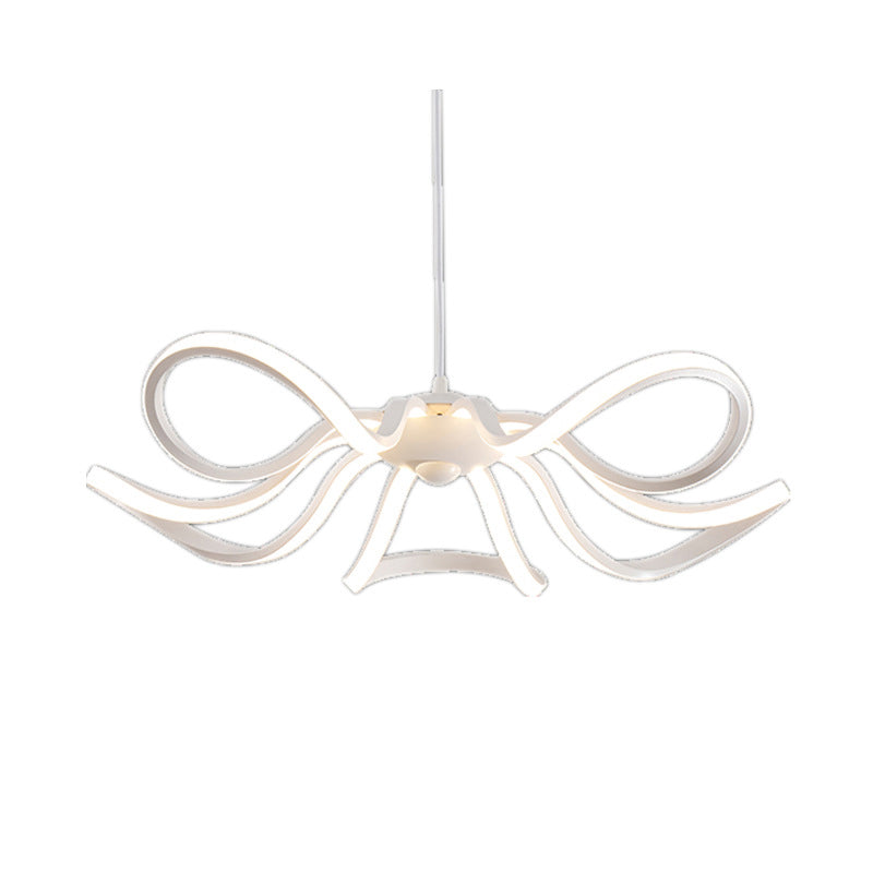 Modern Style Petal LED Ceiling Lighting Acrylic Restaurant Chandelier Light Fixture