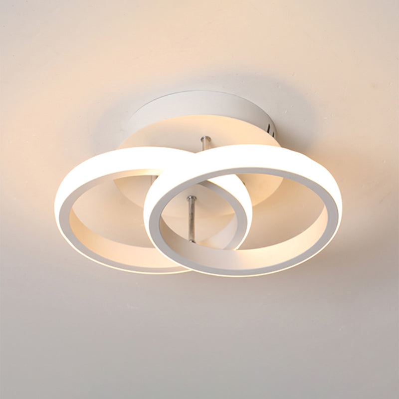 Montaje semi empotrado de aluminio del pasillo LED de la luz montada en el techo geométrico minimalista