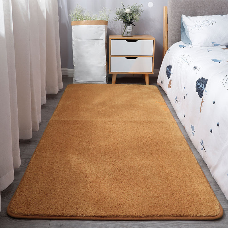 Tapis de couleur unie décontractée tapis en polypropylène multicolo