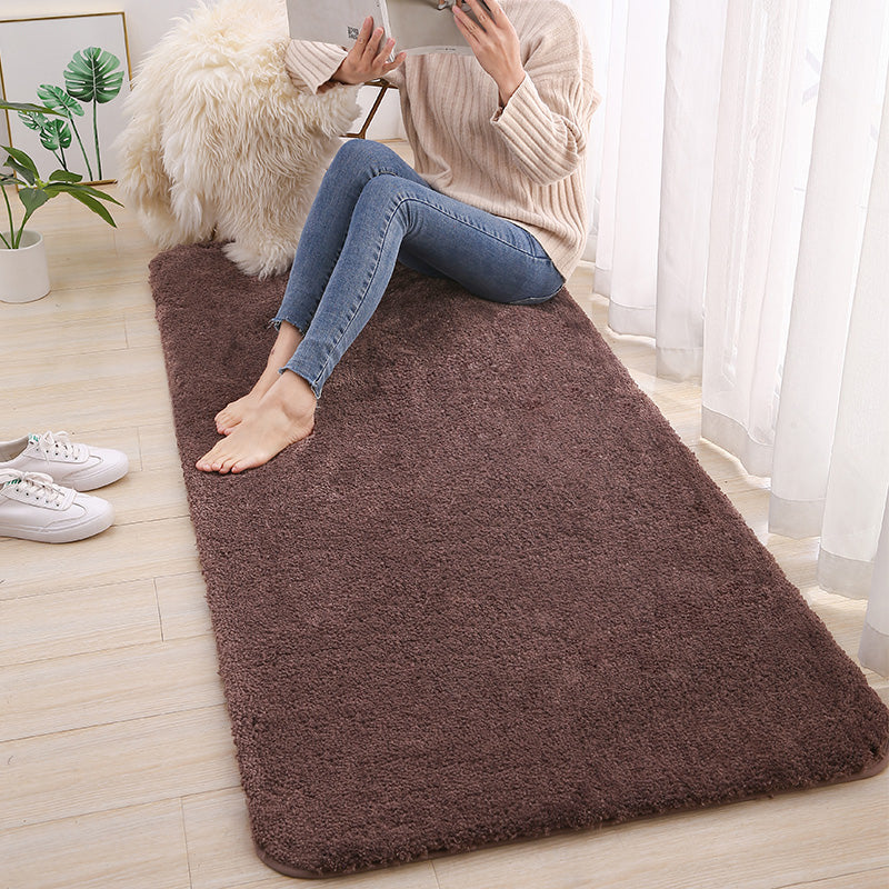Meerkleurig modern tapijt gemengd massief kleurengebied tapijt niet-slip achterste rug gemakkelijk verzorging binnen vloerkleed voor slaapkamer