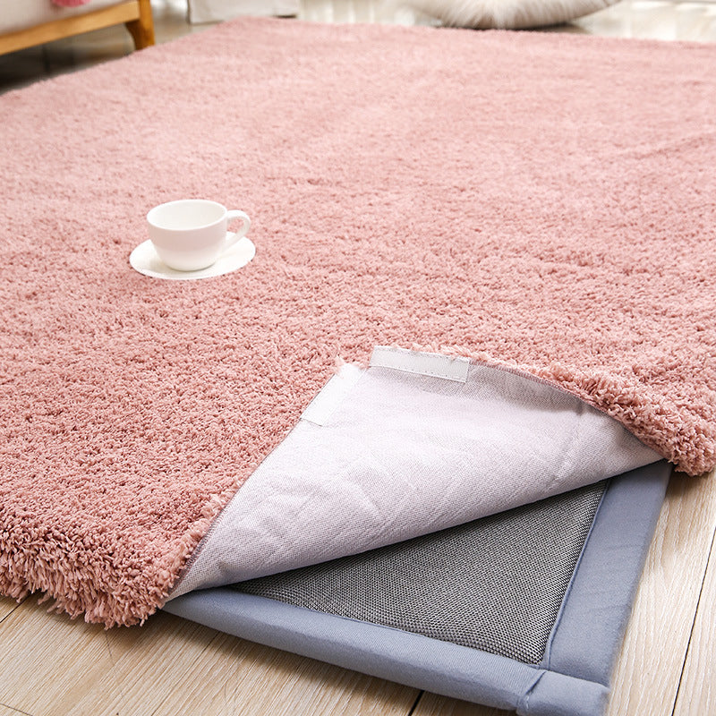 Tapis uni multicolore en polypropylène, zone apaisante, facile d'entretien, antidérapant, adapté aux animaux de compagnie, pour chambre