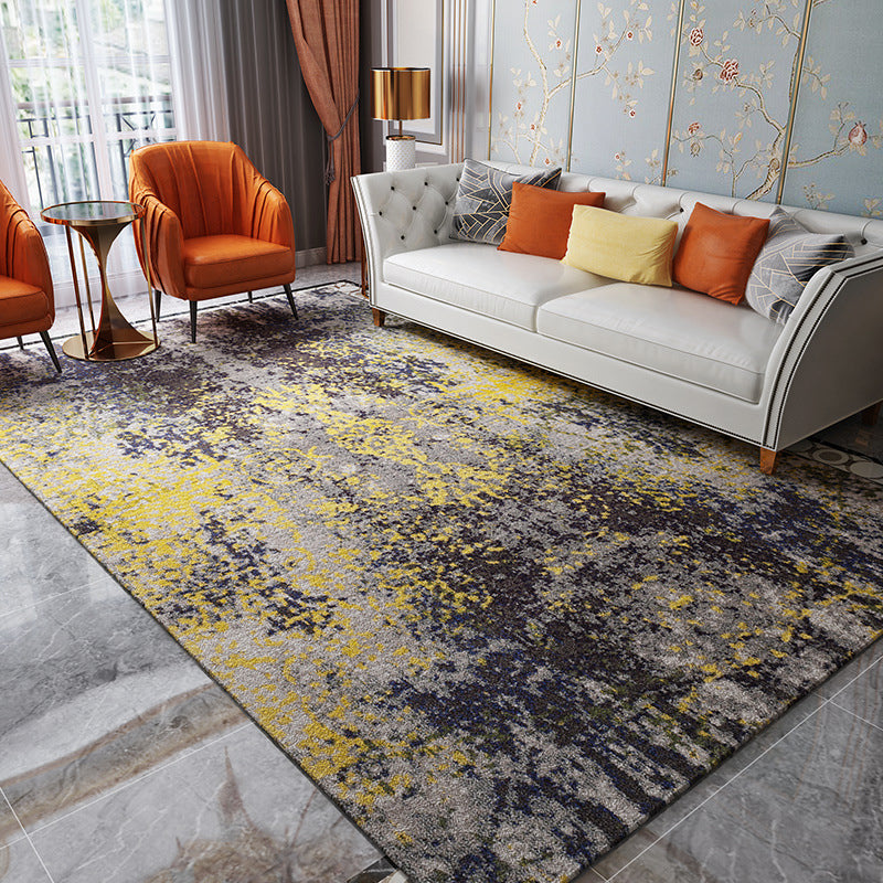 Shabby chic abstract tapijt Meerkleurig polyster binnentapijt Antislip achterkant Wasbaar tapijt voor decoratie
