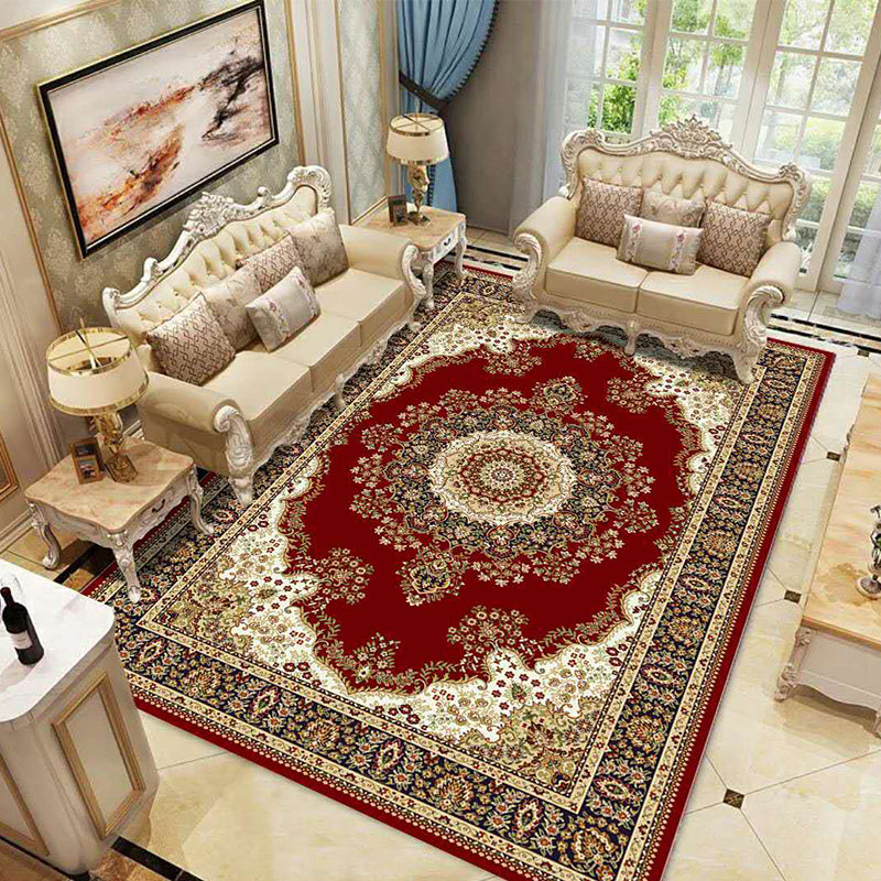 Vintage-Western-Teppich, mehrfarbig, mit Blumenmuster, pflegeleicht, waschbar, Innenteppich zur Dekoration