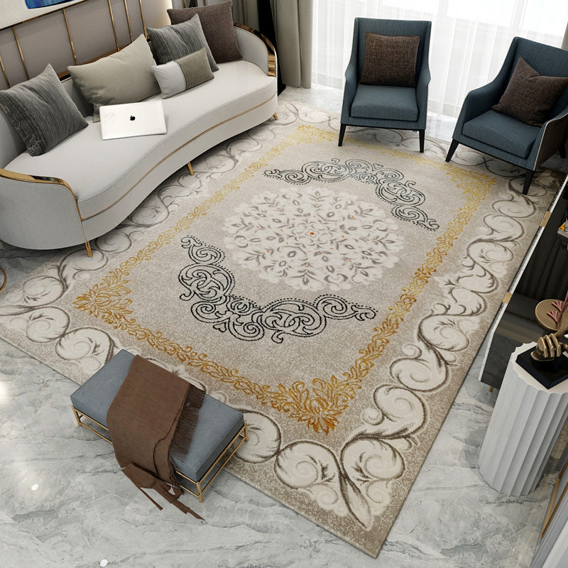 Tapis à domicile multicolore Americana Geo Ship Polypropylène Anti-slip Backing Washable Area Tapis