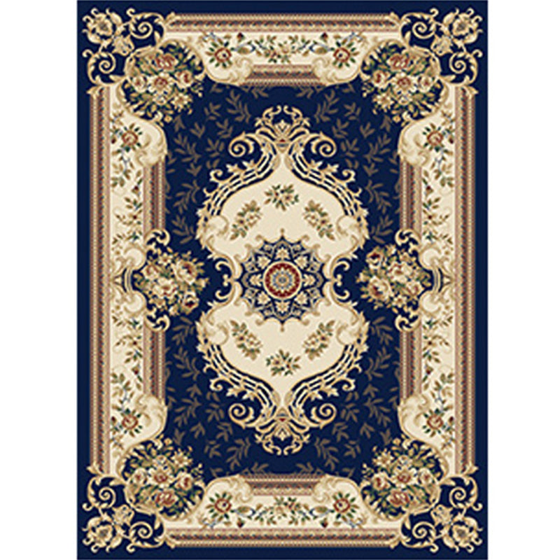 Multi Colored Western Rug Polyster Floral Printed Indoor Rug Pet Friendly Easy Care Washable Carpet for Bedroom