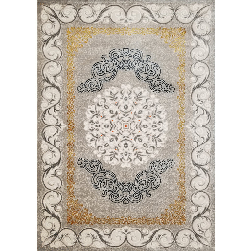 Vintage-Wohnzimmerteppich, mehrfarbiger Polypropylen-Teppich, haustierfreundlich, maschinenwaschbarer Teppich