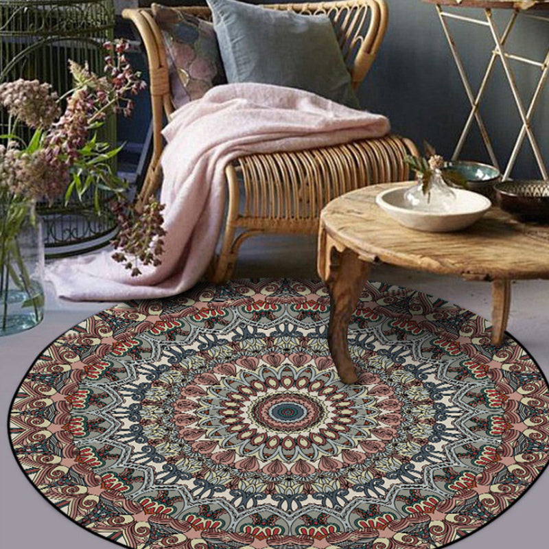 Vintage multi-kleuren tribale tapijten polypropyleen americana tapijt anti-slip huisdiervriendelijke vlekbestendig kleed voor salon