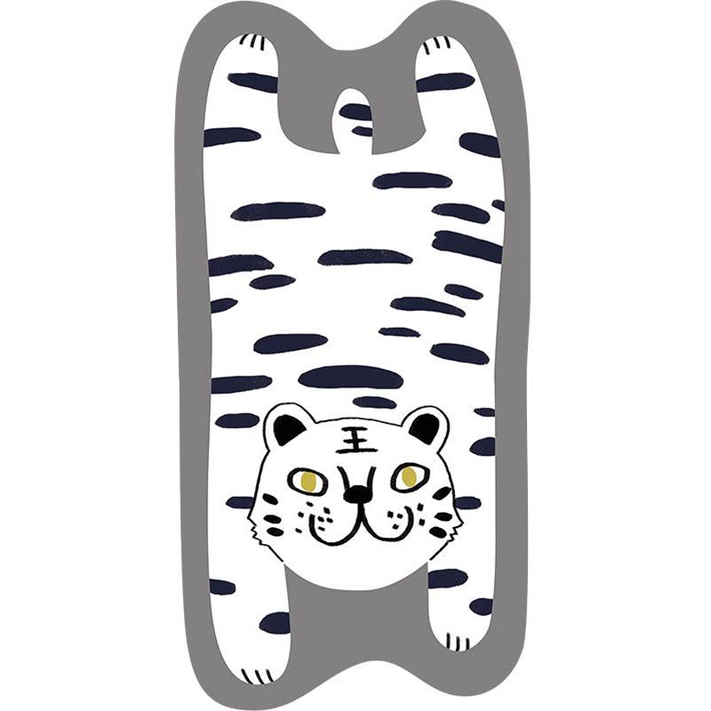 Irregular Shape Animal Skin Rug Multicolor Casual Carpet Polyster Anti-Slip Backing Washable Rug for Kids