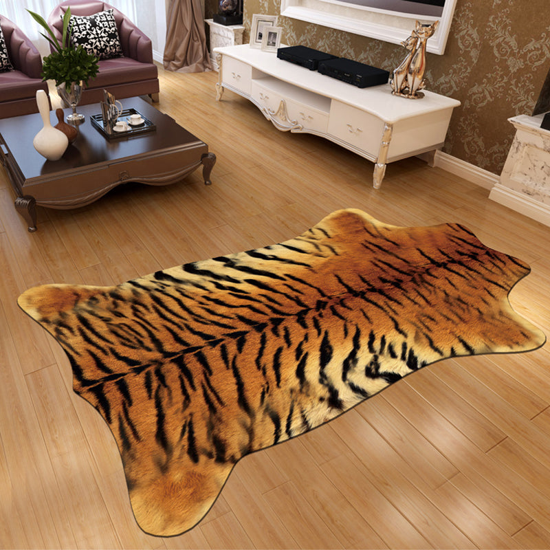 Novelty Shape Animal Skin Rug Multi-Color Creative Area Rug Synthetics Non-Slip Easy Care Carpet for Living Room