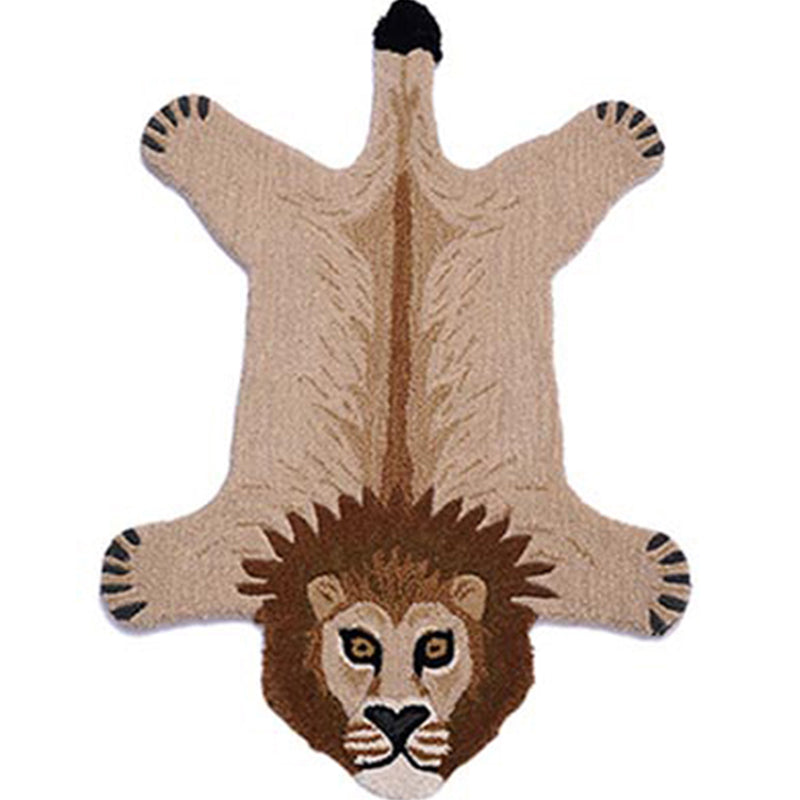 Casual Bedroom Rug Multi Color Animal Skin Pattern Carpet Lamb Wool Non-Slip Backing Easy Care Rug