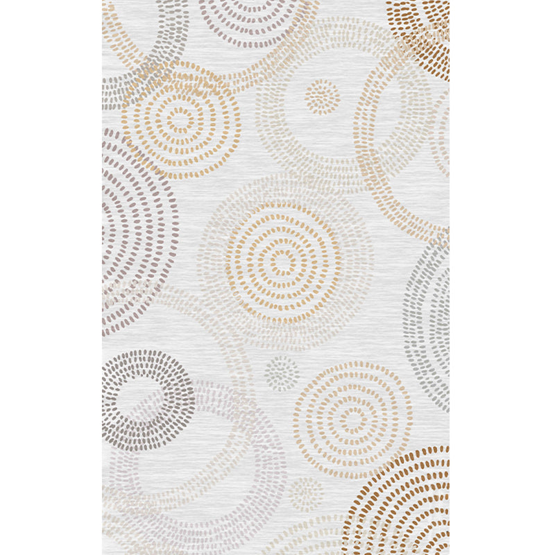 Boho Living Room Rug Multi-Color Geometric Pattern Carpet Flax Environmental Handmade Rug with Tassel