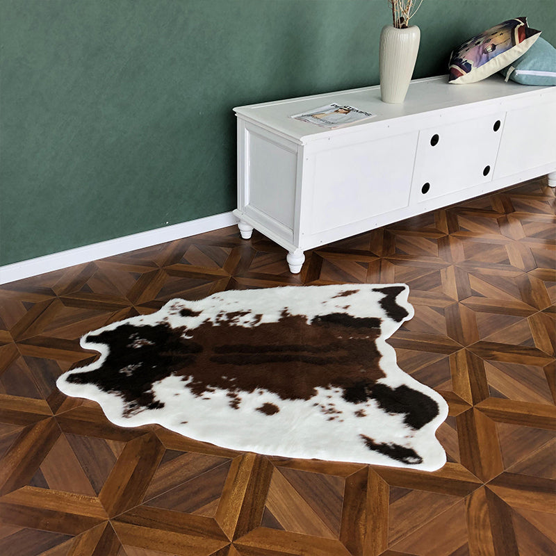 Mehrfarbiger, einzigartiger Teppich, Acryl-Teppich mit Tierhautmuster, pflegeleichter, maschinenwaschbarer Teppich zur Dekoration