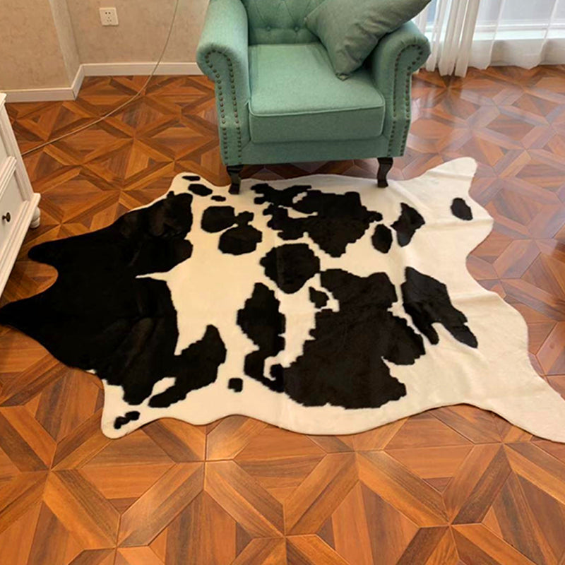 Mehrfarbiger, einzigartiger Teppich, Acryl-Teppich mit Tierhautmuster, pflegeleichter, maschinenwaschbarer Teppich zur Dekoration
