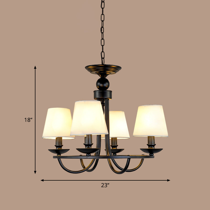 Tono de cubo tela iluminación de techo de la sala de estar tradicional lámpara de lámpara