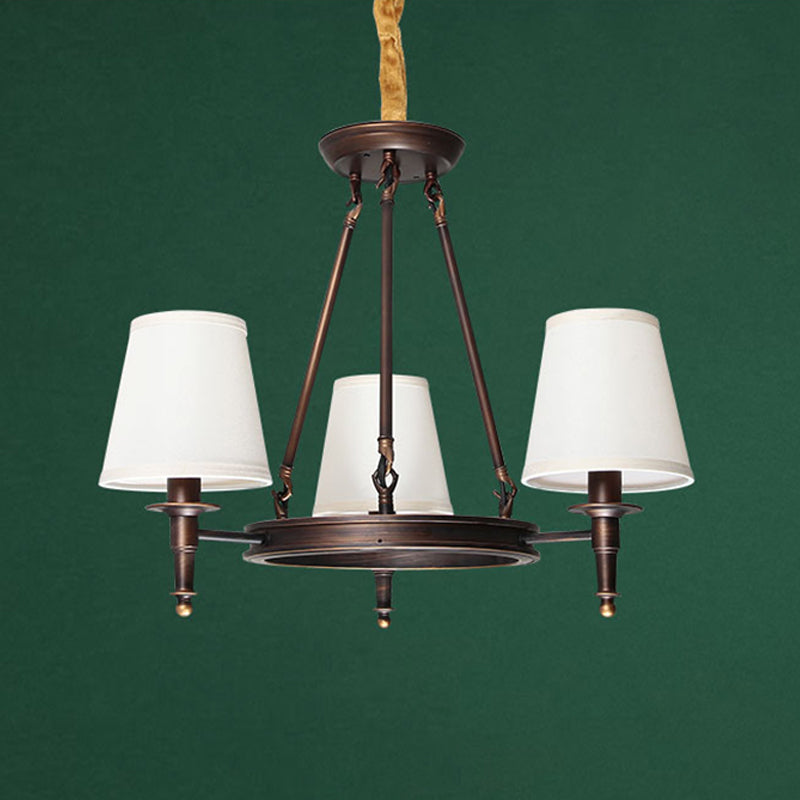 Tombre de cubo Tabra de tela Luz Simplicidad Sala de estar Candelier de lámpara de iluminación