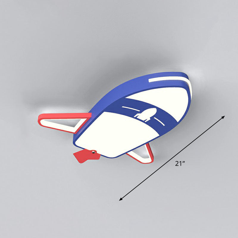 Kinder-Flugzeug-LED-Unterputz-Acryl-Unterputz-Deckenbeleuchtung für Kinderzimmer in Blau