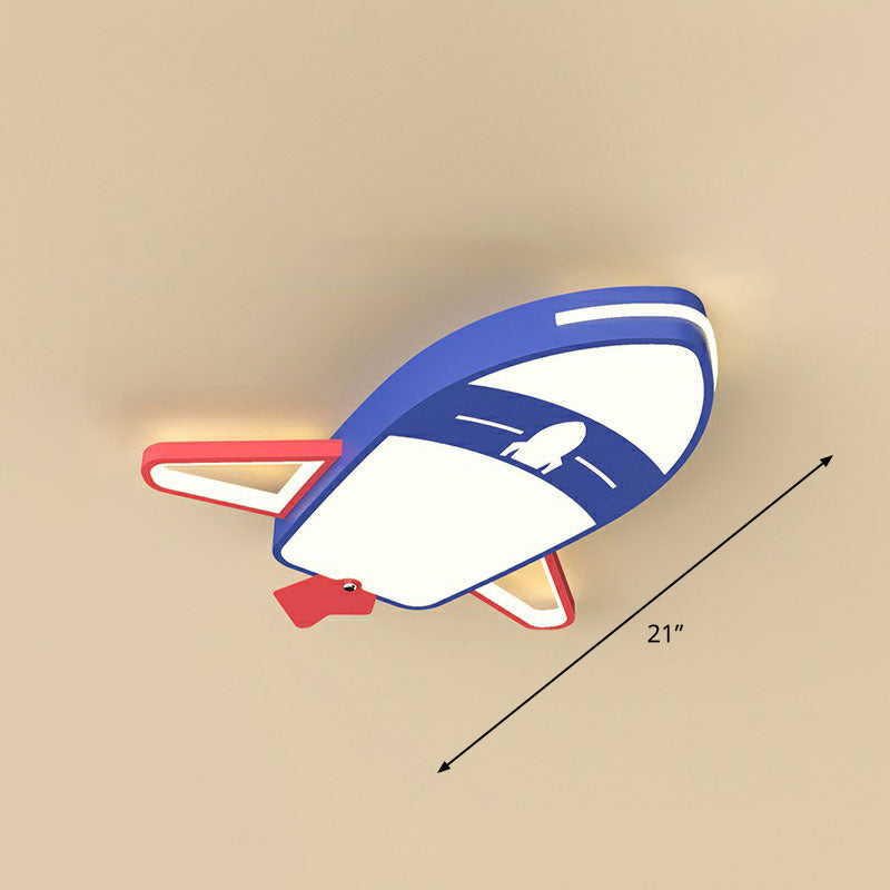 Kinder-Flugzeug-LED-Unterputz-Acryl-Unterputz-Deckenbeleuchtung für Kinderzimmer in Blau