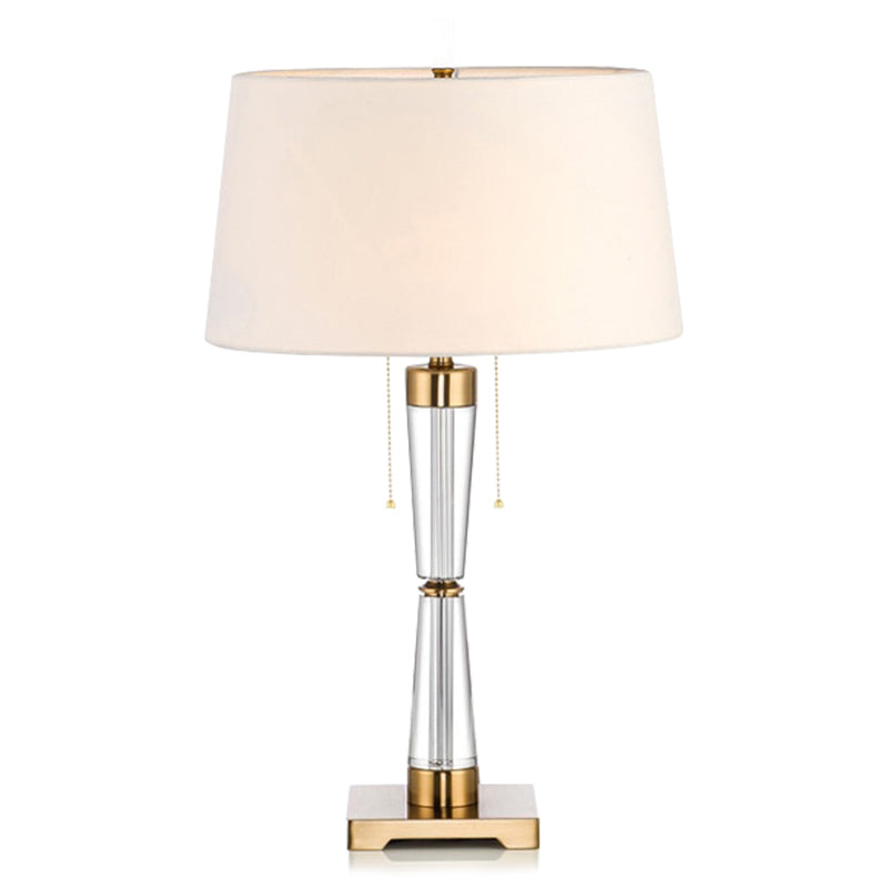 Éclairage de table de chevet de chevet simple à tambour conique moderne