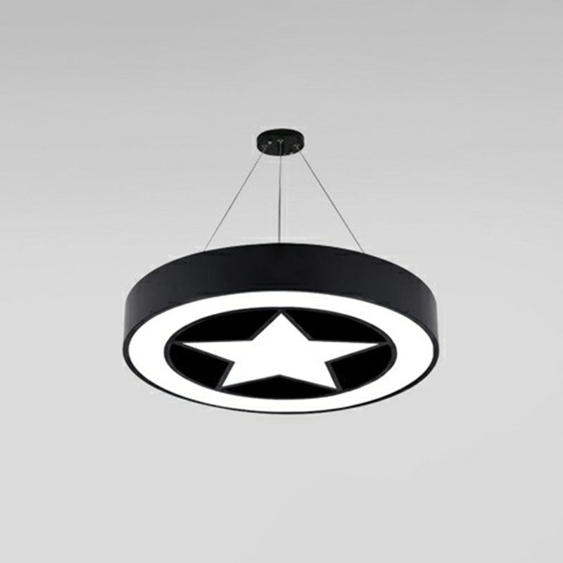 Minimalistische cirkelvormige kroonluchter verlichting Acryl vergaderruimte LED HANDER LICHT