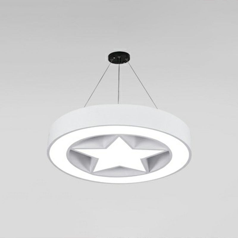 Minimalist Circular Shape Chandelier Lighting Acrylic Meeting Room LED Pendant Light