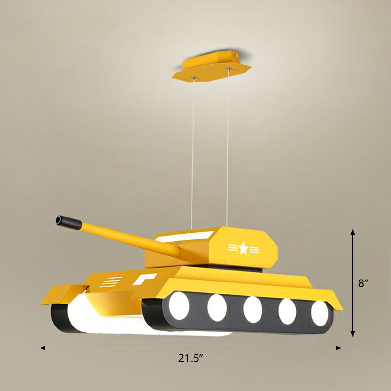 Modern Style Tank LED Suspension Lighting Acrylic Nursery Chandelier Light Fixture