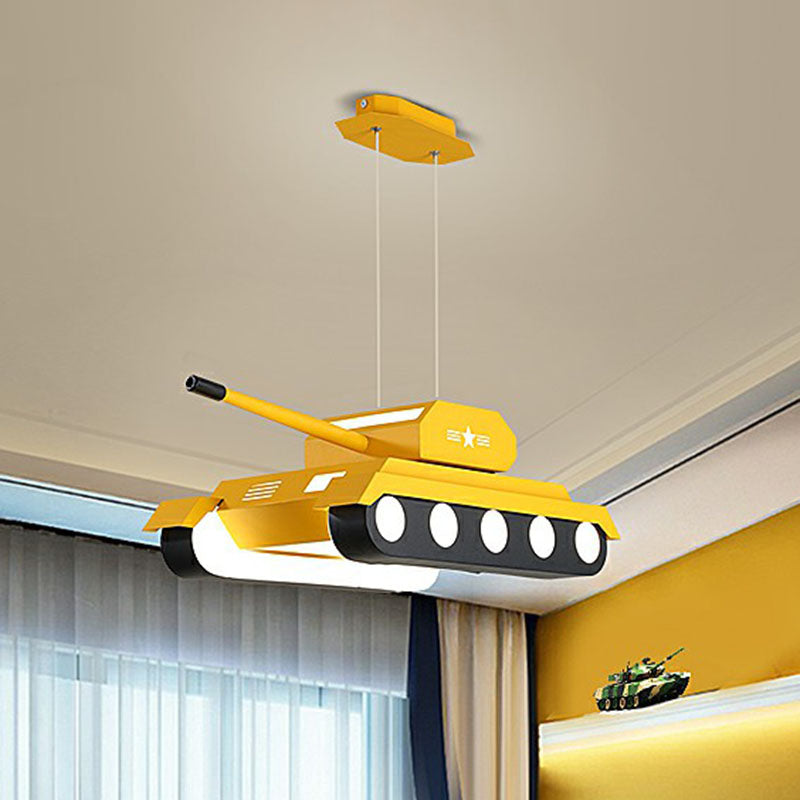 Modern Style Tank LED Suspension Lighting Acrylic Nursery Chandelier Light Fixture