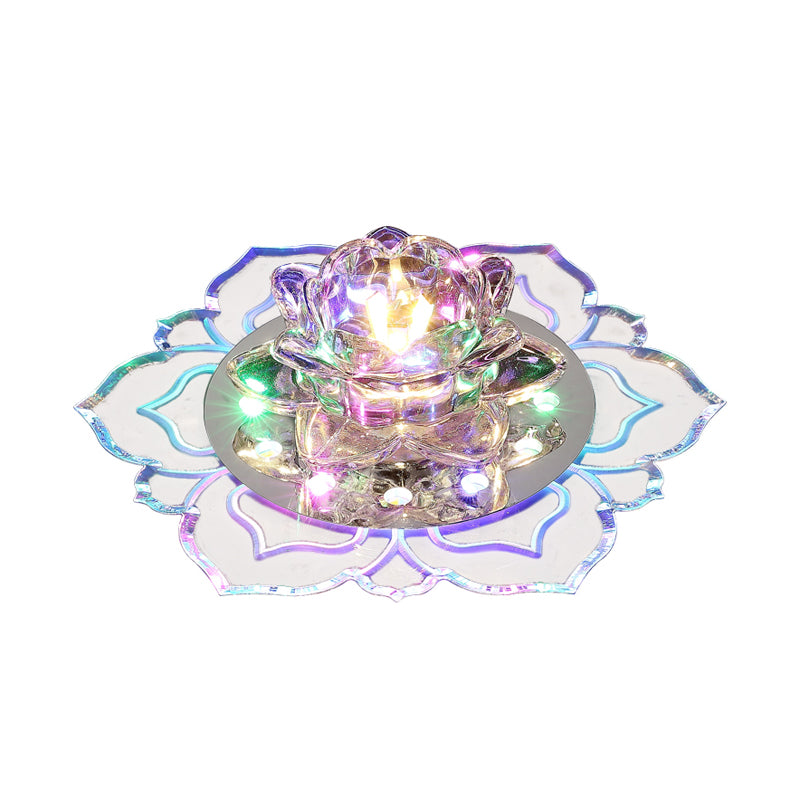 Clear Blossom LED Flush Mount Moderne Crystal Flushmount Plafond Licht voor Hal
