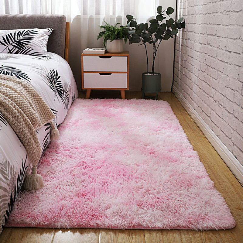 Weicher mehrfarbiger Rug-Rug-Synthetik Nordic Style Teppich Anti-Schlupftier-Friend-freundlicher Maschinenwaschableie für Schlafzimmer