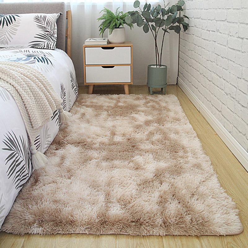 Weicher mehrfarbiger Rug-Rug-Synthetik Nordic Style Teppich Anti-Schlupftier-Friend-freundlicher Maschinenwaschableie für Schlafzimmer