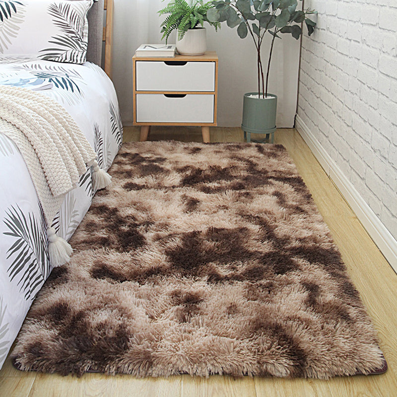 Weicher mehrfarbiger Rug-Rug-Synthetik Nordic Style Teppich Anti-Schlupftier-Friend-freundlicher Maschinenwaschableie für Schlafzimmer