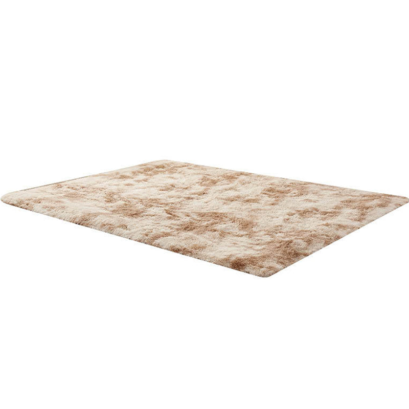 Nordic Living Room Area Rug Multi-Colored Tie Dye Rug Synthetics Washable Pet-Friendly Non-Slip Rug