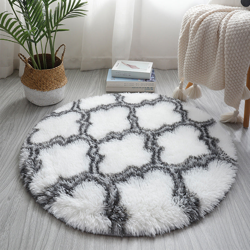 Synthétique à imprimé géométrique multicolore Synthétique relaxant tapis relaxant Tymage résistant à glisser le tapis lavable pour la maison