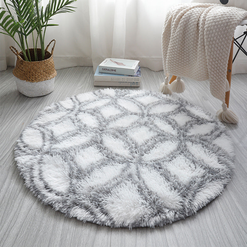 Synthétique à imprimé géométrique multicolore Synthétique relaxant tapis relaxant Tymage résistant à glisser le tapis lavable pour la maison