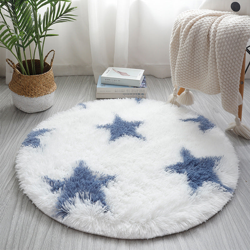 Synthétique à imprimé géométrique multicolore Synthétique relaxant tapis relaxant Tymage résistant à glisser le tapis lavable pour la maison