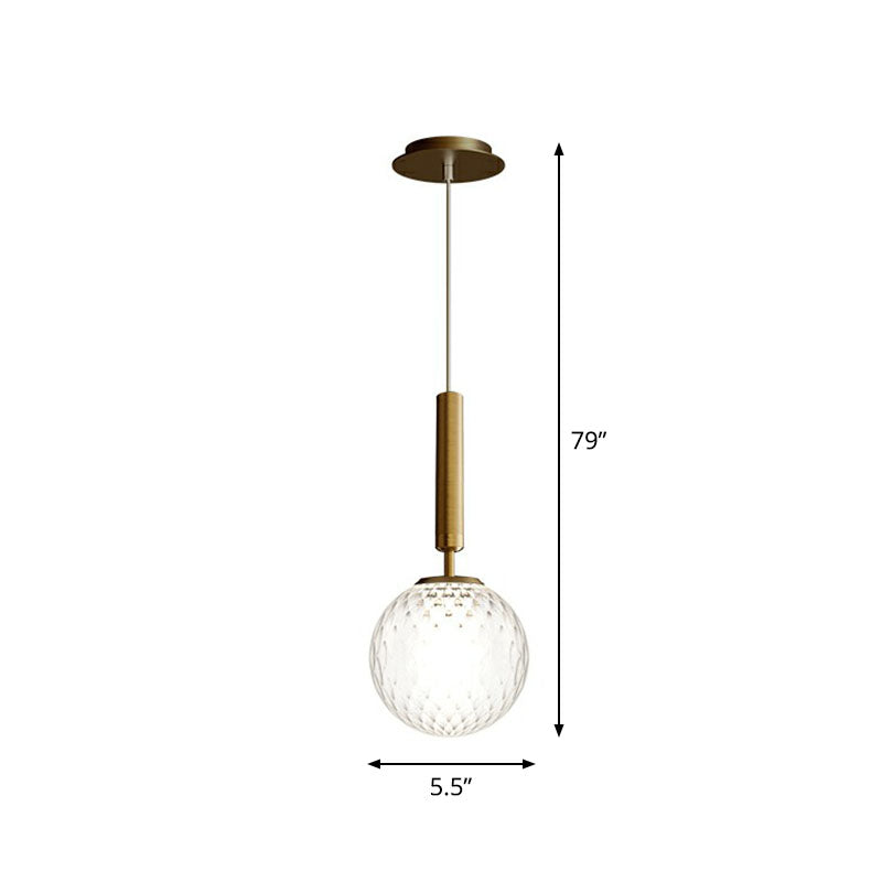 Postmoderne stijl bal hanglamp lichtglas 1 lamp slaapkamer gesuspendeerd verlichtingsarmatuur