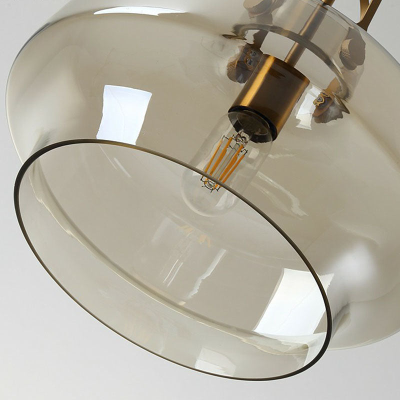 Pot Shaped Dining Room Hanging Lamp Glass Single Postmodern Ceiling Pendant Light