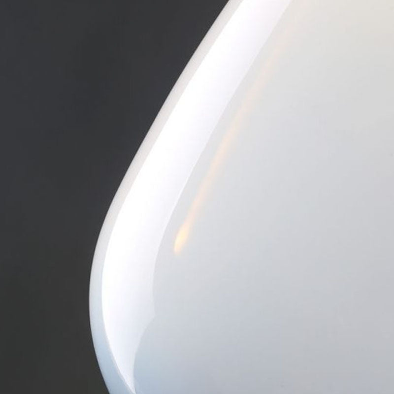 Regendruppel glas hangend licht minimalistisch 1-licht hangende verlichtingsarmatuur met lederen band