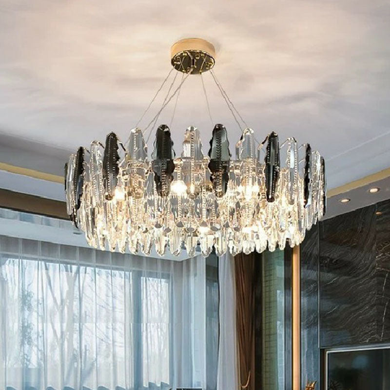 Drum Living Sospension Light Crystal MODERN MODERN Style lampada lampada in chiaro in chiaro