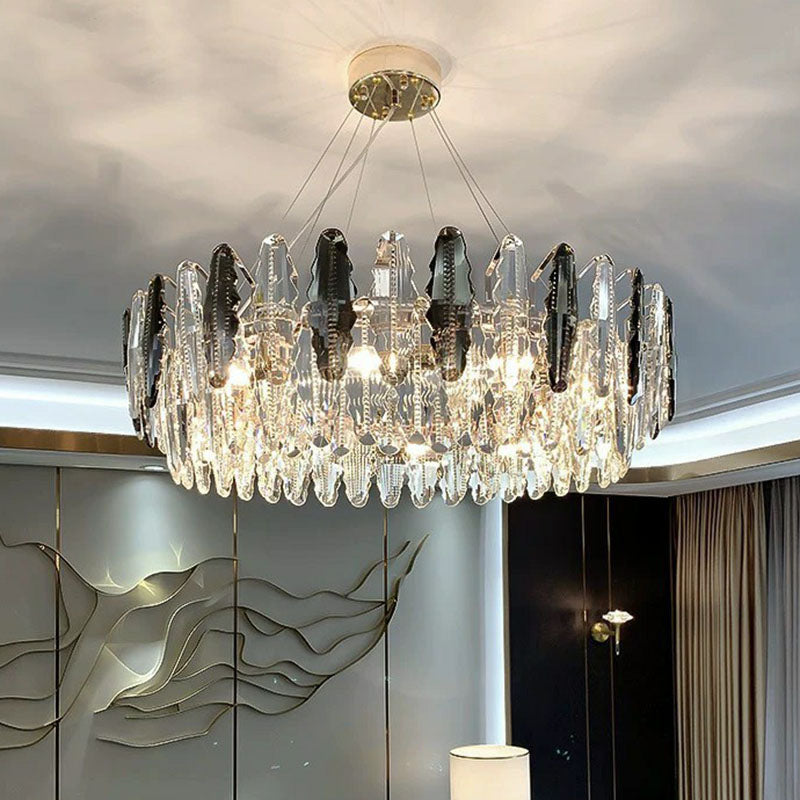 Drum Living Sospension Light Crystal MODERN MODERN Style lampada lampada in chiaro in chiaro