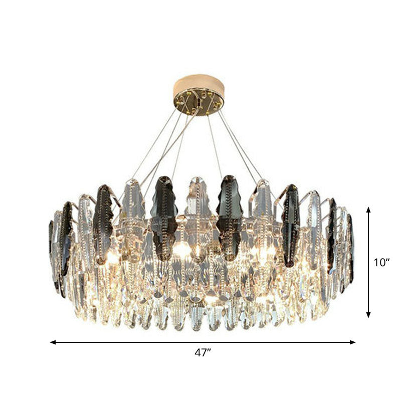 Drum Living Sospension Light Crystal MODERN MODERN Style lampada lampada in chiaro in chiaro