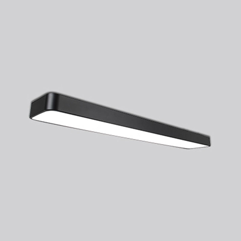 Luminaire encastré au plafond LED rectangulaire, éclairage nordique en acrylique pour bureau