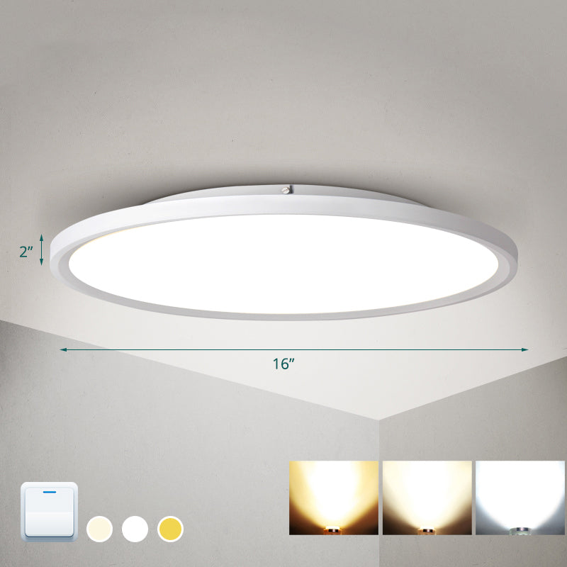 Disk Led Flush Mount Ceiling Light Nordic Acrylic Living Room Flush Mount Fixture