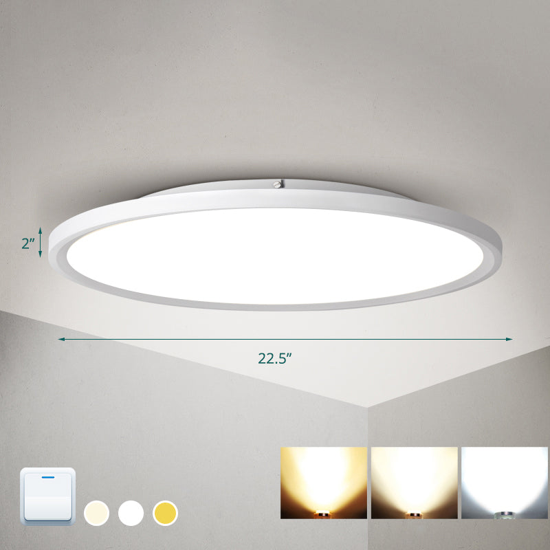 Disk Led Flush Mount Ceiling Light Nordic Acrylic Living Room Flush Mount Fixture