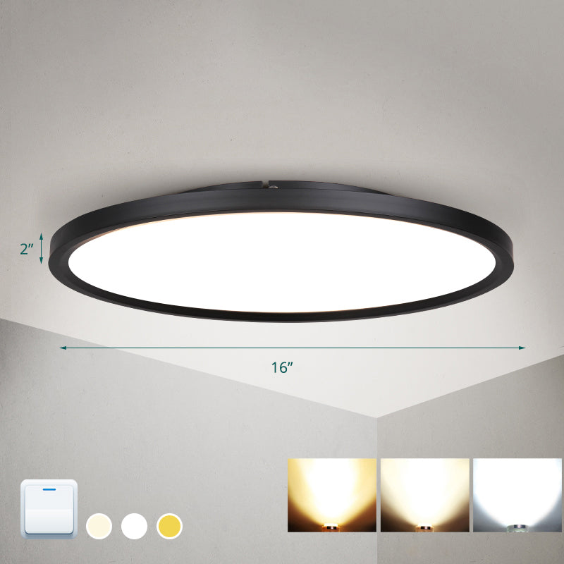Disk Led Flush Mount Ceiling Light Nordic Acrylic Living Room Flush Mount Fixture
