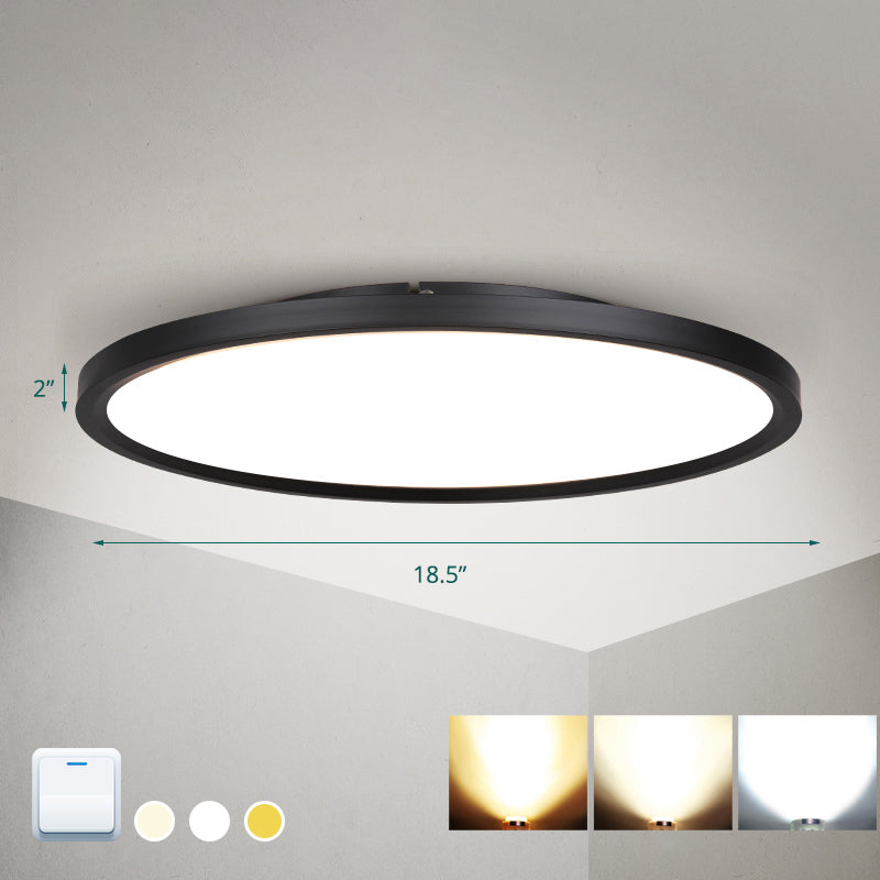 Disk Led Flush Mount Ceiling Light Nordic Acrylic Living Room Flush Mount Fixture