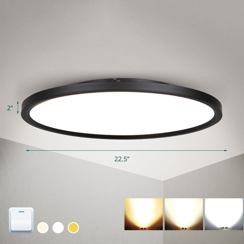 Disk Led Flush Mount Ceiling Light Nordic Acrylic Living Room Flush Mount Fixture