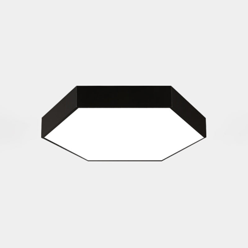 Luz LED empotrada en forma de panal moderna de metal para comedor, montaje empotrado en techo