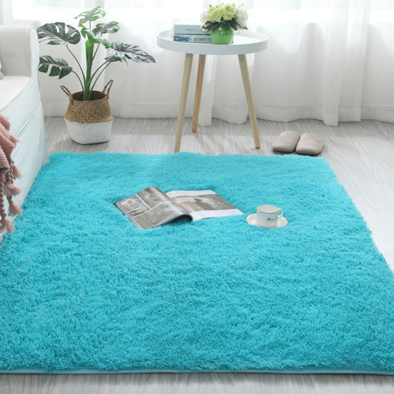 Soft Plain Rug Multicolor Nordic Style Carpet Polypropylene Washable Non-Slip Pet Friendly Rug for Home