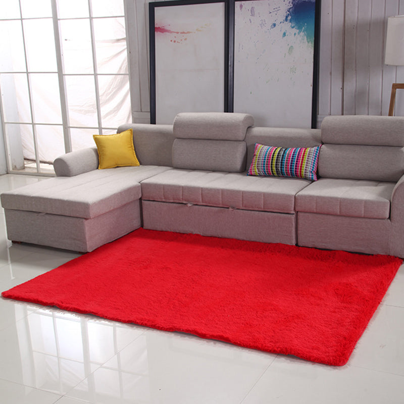 Eenvoudige eenvoudig tapijt Multicolor kunstmatige wol Tapijt Anti-slip huisdiervriendelijk vloerkleed voor de woonkamer